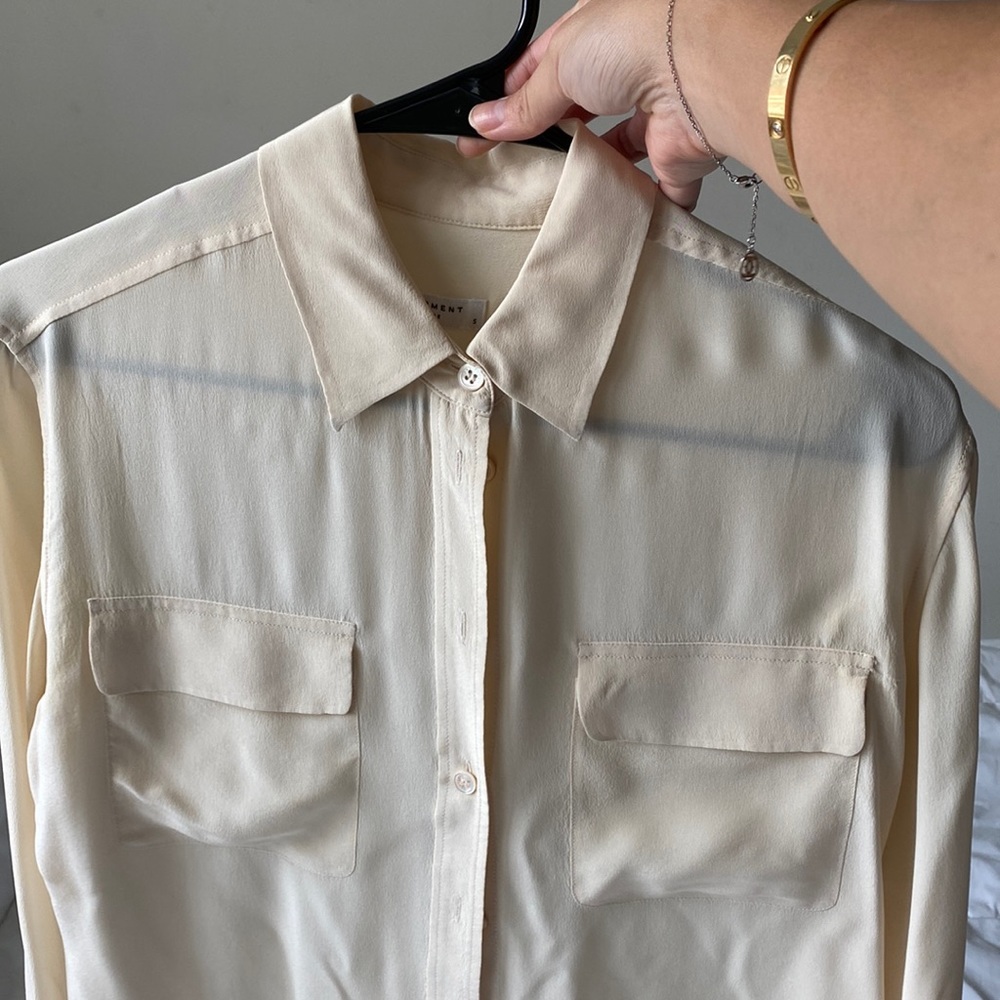 Equipment silk blouse, size small